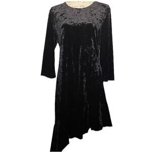 Lulus‎ Womens Crushed Velvet Asymmetrical Dress Size XL Whimsigoth Grunge Witchy
